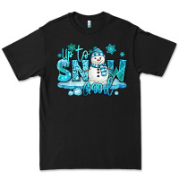 Black up to snow good winter snowman Premium Tee - MaliasSmallBusiness