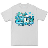 Dove Grey up to snow good winter snowman Premium Tee - MaliasSmallBusiness