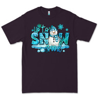 Plum up to snow good winter snowman Premium Tee - MaliasSmallBusiness