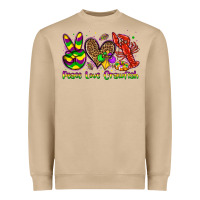 Mushroom peace love crawfish olivia Heavyweight Sweatshirt - OliviaCreatesArt