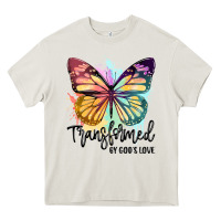 Cream transformed by god's love Heavy Core Tee - JahusDesignShop