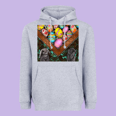 Easter Heavyweight Hoodie Designed By Cowhidedigitalart