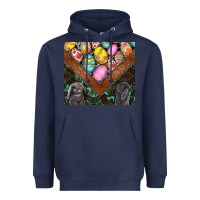 Navy easter Heavyweight Hoodie - CowhideDigitalArt