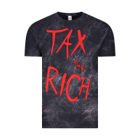 Cloud Black tax the rich shirt (on back)political t shirts for women men t shirt Vintage Tee - minhPixels