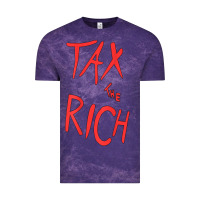 Cloud Purple tax the rich shirt (on back)political t shirts for women men t shirt Vintage Tee - minhPixels