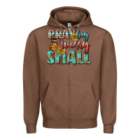 Chestnut pray big worry small Zipper Hoodie - BundleAndBundleShop