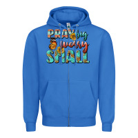 True Royal pray big worry small Zipper Hoodie - BundleAndBundleShop
