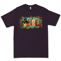 Plum gobble with thanksgiving turkeys Premium Tee - MaliasSmallBusiness