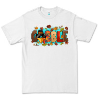White gobble with thanksgiving turkeys Premium Tee - MaliasSmallBusiness