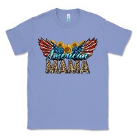 Colony Blue Western American Mama With Sunflowers Classic Tee - LillyAllenDesigns