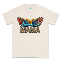 Natural Western American Mama With Sunflowers Classic Tee - LillyAllenDesigns