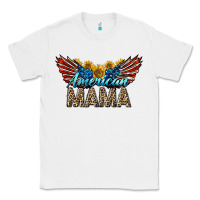 White Western American Mama With Sunflowers Classic Tee - LillyAllenDesigns