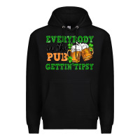 Black everybody in the pub gettin tipsy Premium Hoodie - FaDigitalArtStudio