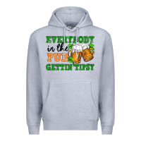 Heather Grey everybody in the pub gettin tipsy Premium Hoodie - FaDigitalArtStudio