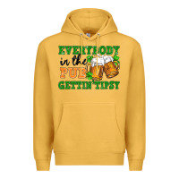 Mustard everybody in the pub gettin tipsy Premium Hoodie - FaDigitalArtStudio