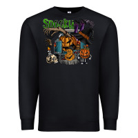 Black spooky Premium Sweatshirt - SublimationCraftShop