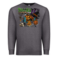 Charcoal Heather spooky Premium Sweatshirt - SublimationCraftShop