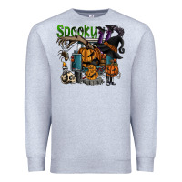 Heather Grey spooky Premium Sweatshirt - SublimationCraftShop