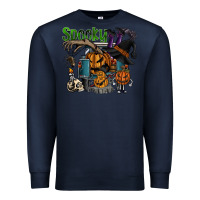 Navy spooky Premium Sweatshirt - SublimationCraftShop