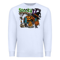 White spooky Premium Sweatshirt - SublimationCraftShop