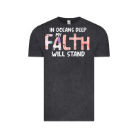 Vintage Black Oceans Deep My Faith Will Stand Vintage Tee - Bettercallsaul
