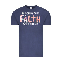 Vintage Denim Oceans Deep My Faith Will Stand Vintage Tee - Bettercallsaul