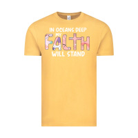 Vintage Mustard Oceans Deep My Faith Will Stand Vintage Tee - Bettercallsaul
