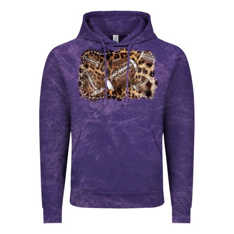 Football Background Leopard Vintage Hoodie by NancyCooperArtShop | Teevron