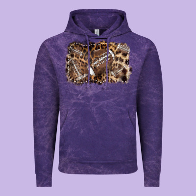 Football Background Leopard Vintage Hoodie Designed By Nancycooperartshop