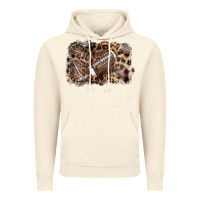 Vintage Artic Football background leopard Vintage Hoodie - NancyCooperArtShop