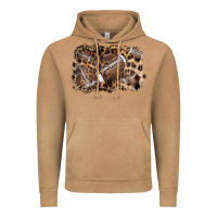 Vintage Camel Football background leopard Vintage Hoodie - NancyCooperArtShop
