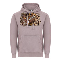 Vintage Zinc Football background leopard Vintage Hoodie - NancyCooperArtShop