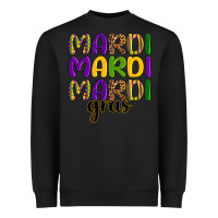 Black mardi mardi mardi gras Heavyweight Sweatshirt - OliviaCreatesArt