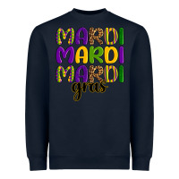 Navy mardi mardi mardi gras Heavyweight Sweatshirt - OliviaCreatesArt