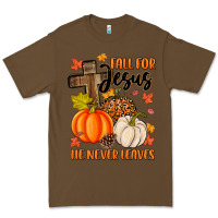 Cacao fall for jesus he never leaves Premium Tee - MaliasSmallBusiness