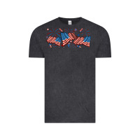 Vintage Black fourth of july american flag Vintage Tee - RanaPortraitStore