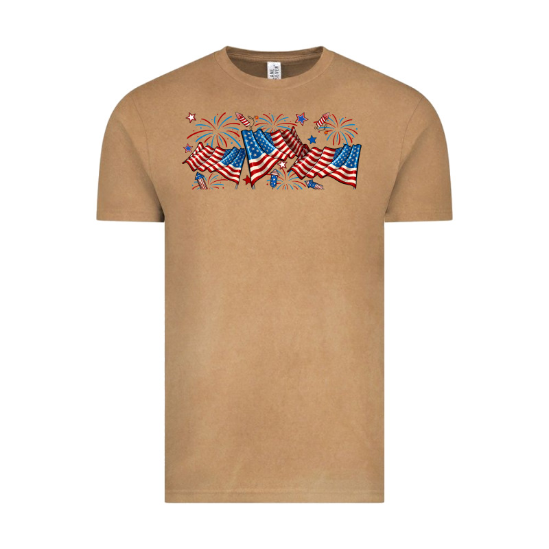 Fourth Of July American Flag Vintage Tee by RanaPortraitStore | Teevron