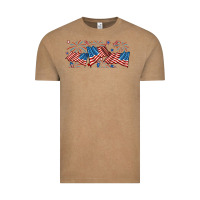Vintage Coffee fourth of july american flag Vintage Tee - RanaPortraitStore