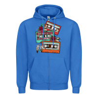 True Royal cassette floral gemstone Zipper Hoodie - FaDigitalArtStudio