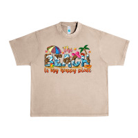French Oak the beach is my happy place Urban Heavy Tee - NancyCooperArtShop