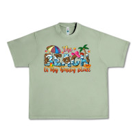 Oil Green the beach is my happy place Urban Heavy Tee - NancyCooperArtShop