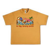 The Beach Is My Happy Place Urban Heavy Tee | Teevron