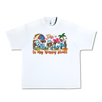 White the beach is my happy place Urban Heavy Tee - NancyCooperArtShop