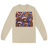Mushroom American flag lips leopard  tumbler Long Sleeve Tee - HowdyJamesFarm