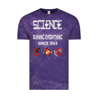 Cloud Purple Science Ruining Everything Since 1543 Aliens Vintage Tee - minhPixels