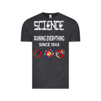 Vintage Black Science Ruining Everything Since 1543 Aliens Vintage Tee - minhPixels