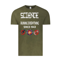 Vintage Olive Science Ruining Everything Since 1543 Aliens Vintage Tee - minhPixels
