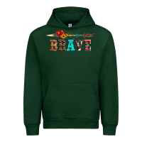 Forest Green brave and aztec wood sunflower with arrow Urban Hoodie - Artiststas