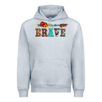 Heather Grey brave and aztec wood sunflower with arrow Urban Hoodie - Artiststas