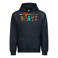 Navy brave and aztec wood sunflower with arrow Urban Hoodie - Artiststas